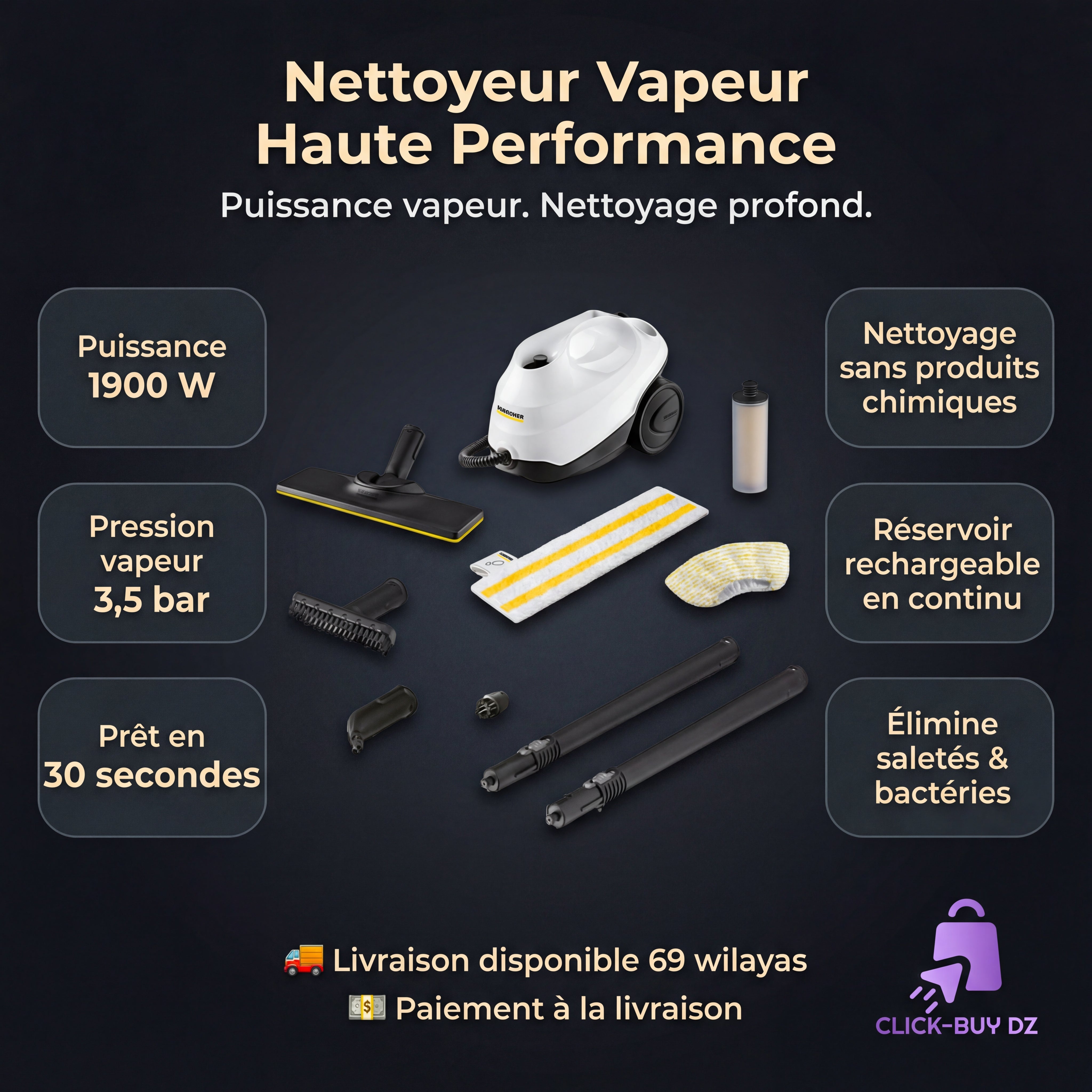 Karcher NETTOYEUR VAPEUR SC 3 EasyFix