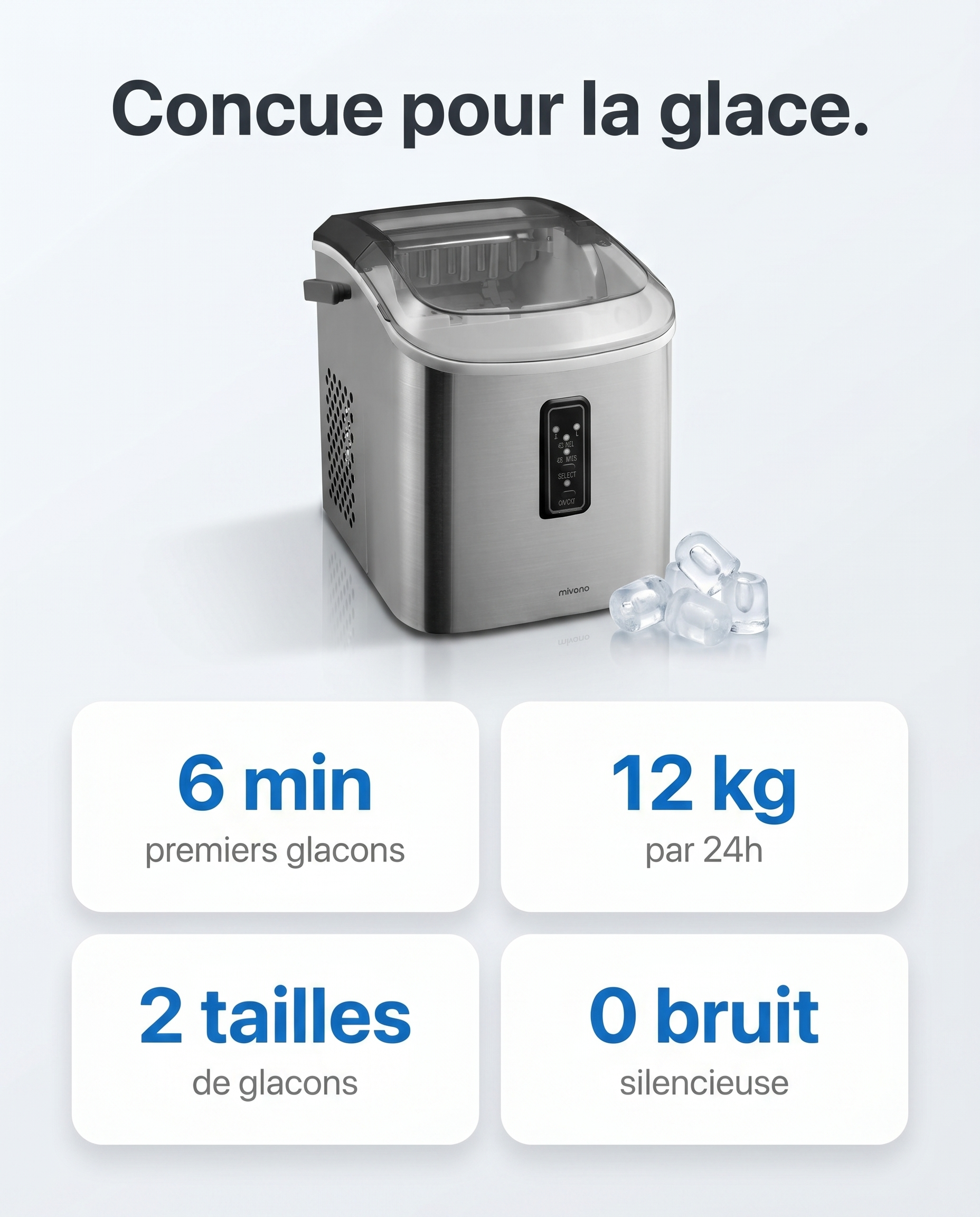 Conçue pour la glace — caractéristiques MIVANO MIV-120MAG