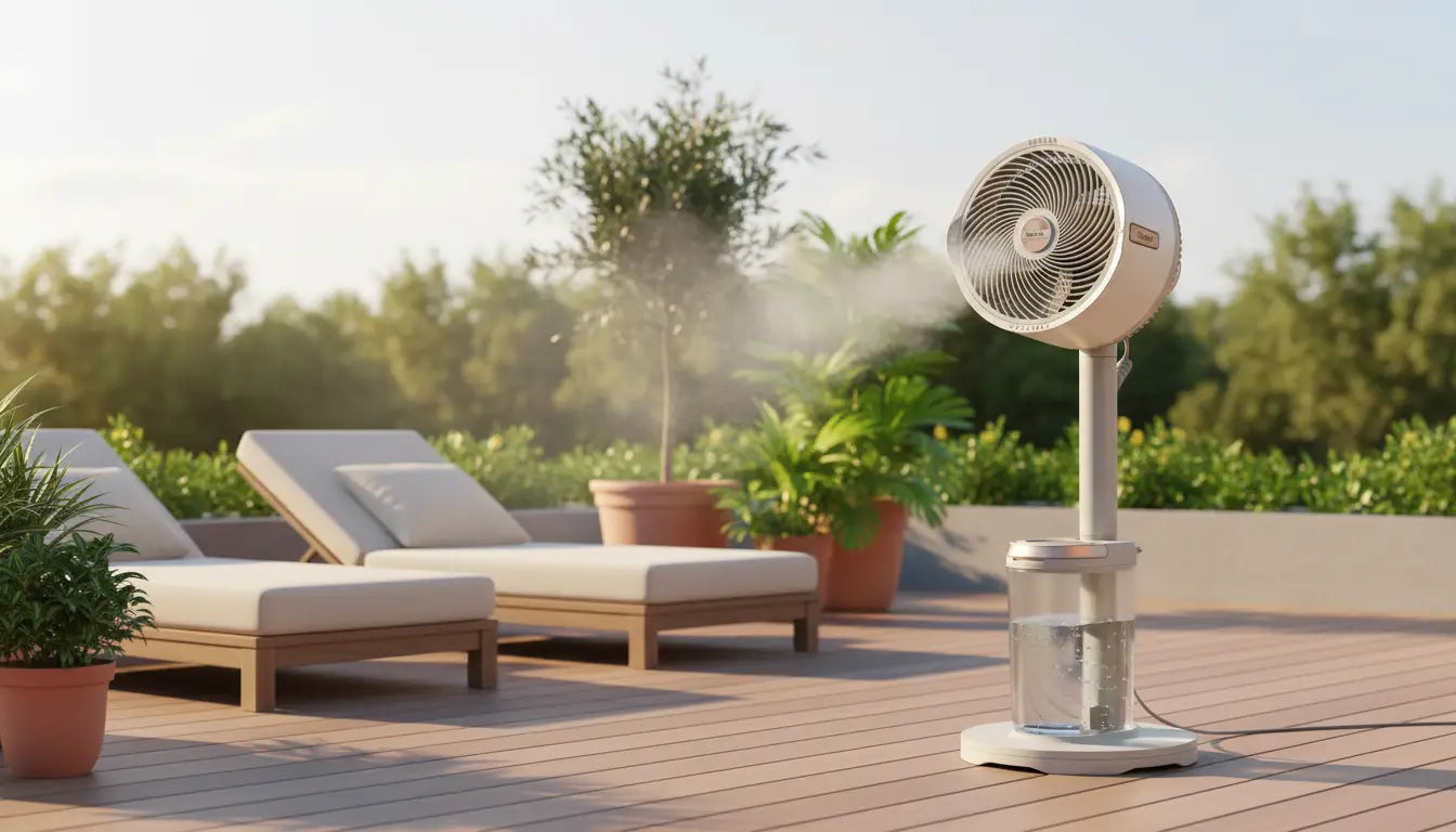 Shark FlexBreeze Pro Mist – Ventilateur Brumisateur Sur Pied & de Table Intérieur/Extérieur Sans Fil – photo 4 – Algérie