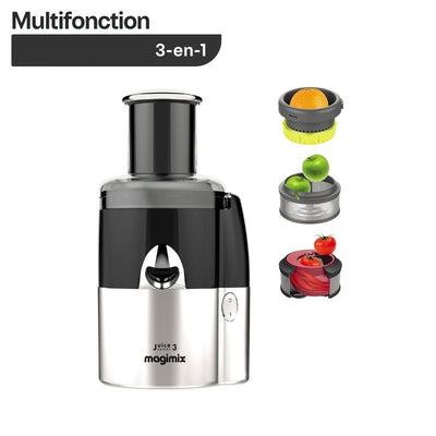 Magimix Juice Expert 3 et ses 3 accessoires : presse-agrumes, Filtre Jus XL, Extra Press XL
