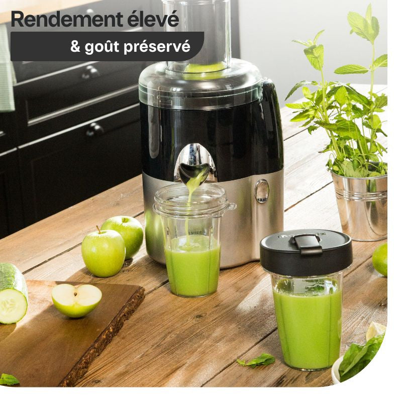 Jus de pomme vert au Magimix Juice Expert 3