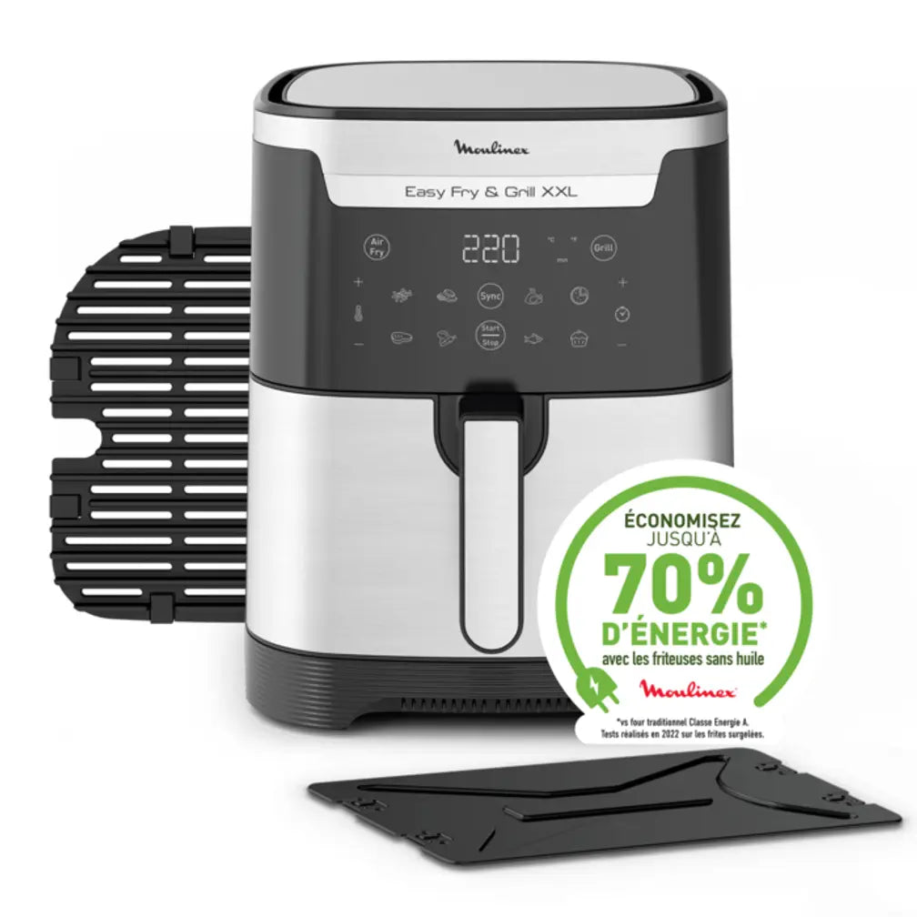 FRITEUSE A AIR EASY FRY & GRILL XXL 6,5 L, air fryer, grill, 8 prog., 2 zones cuisson
