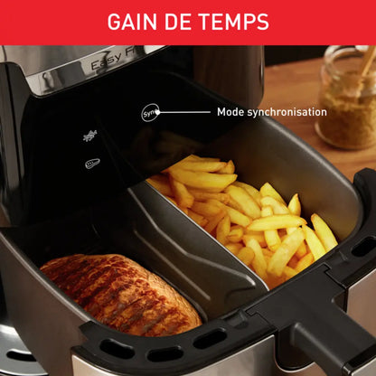 FRITEUSE A AIR EASY FRY & GRILL XXL 6,5 L, air fryer, grill, 8 prog., 2 zones cuisson