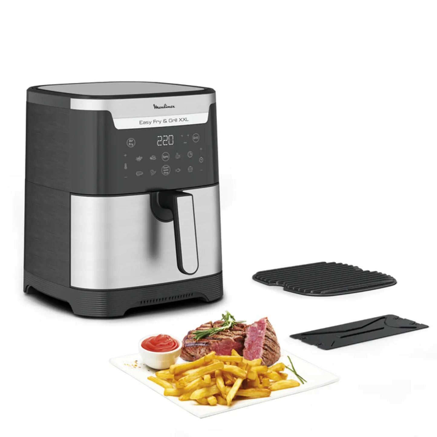 FRITEUSE A AIR EASY FRY & GRILL XXL 6,5 L, air fryer, grill, 8 prog., 2 zones cuisson