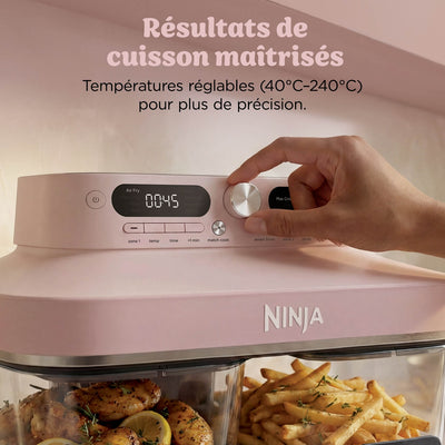 Températures réglables de 40 à 240 °C sur le Ninja CRISPi DualZone