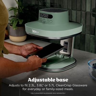 Base modulaire réglable : récipient 2,3 L, 3,8 L (vendu séparément) ou 5,7 L