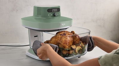 Ninja Crispi Pro AS090 – poulet entier cuit dans le récipient en verre 5,7 L