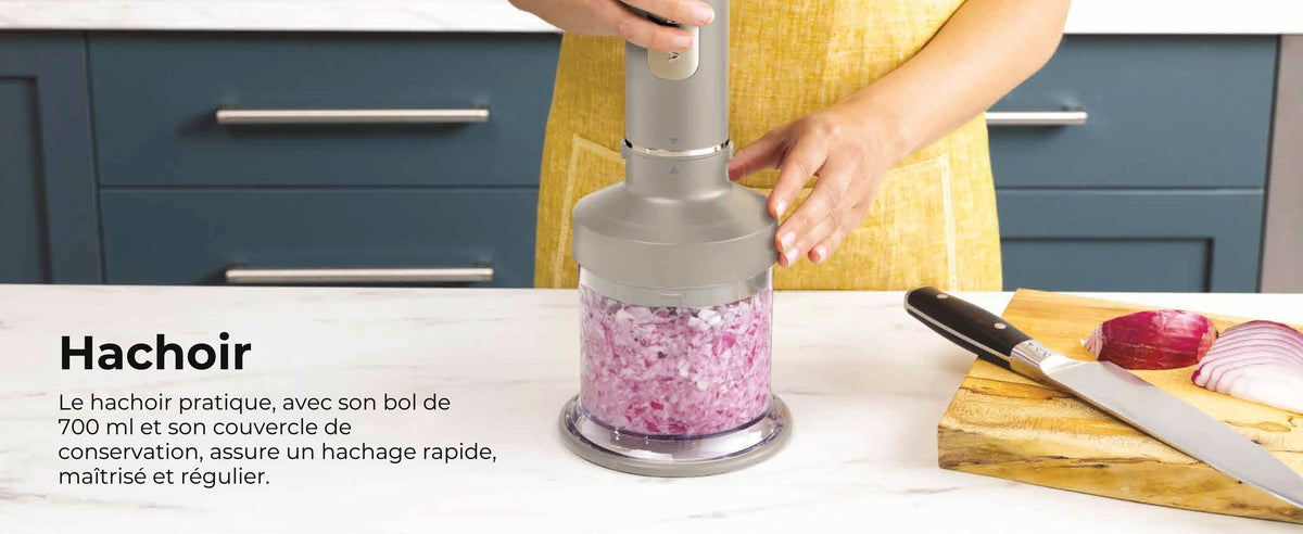 Hachoir Ninja Foodi avec bol de 700 ml et oignons hachés