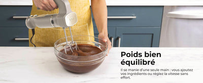 Batteur Ninja Foodi au poids bien équilibré, utilisable d’une seule main