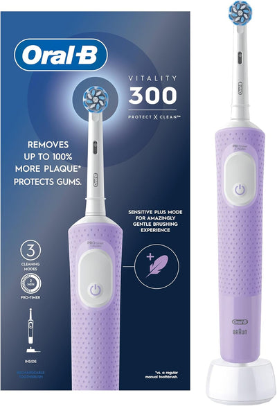 Oral-B Vitality 300 Protect X Clean – brosse à dents électrique rechargeable Lilas – Algérie
