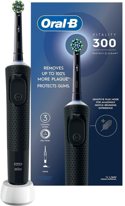 Oral-B Vitality 300 Protect X Clean – brosse à dents électrique rechargeable Noire – Algérie