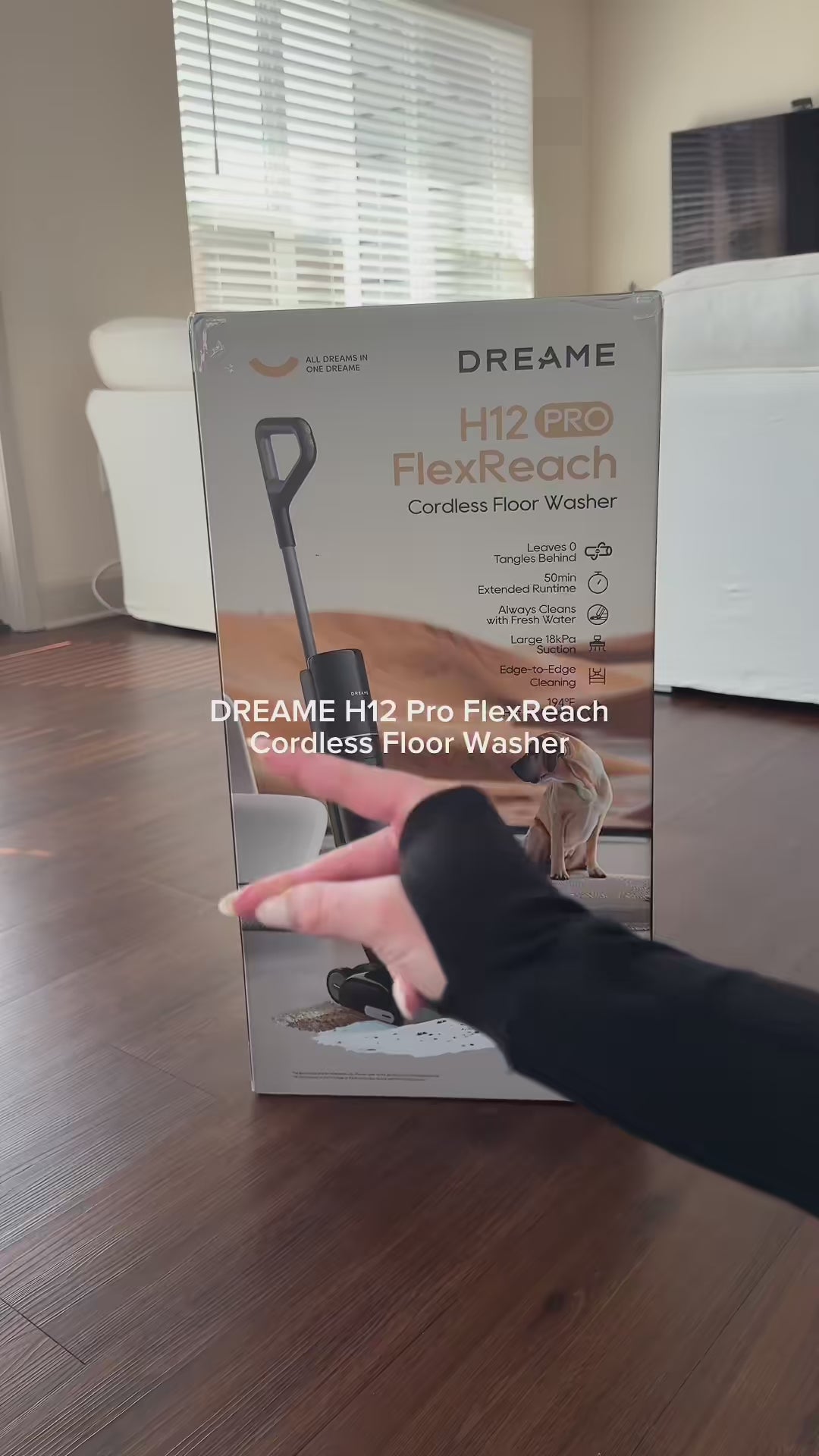 Dreame H12 pro flexreach  Aspirateur Laveur Sans Fil - Nettoyage Humide et Sec
