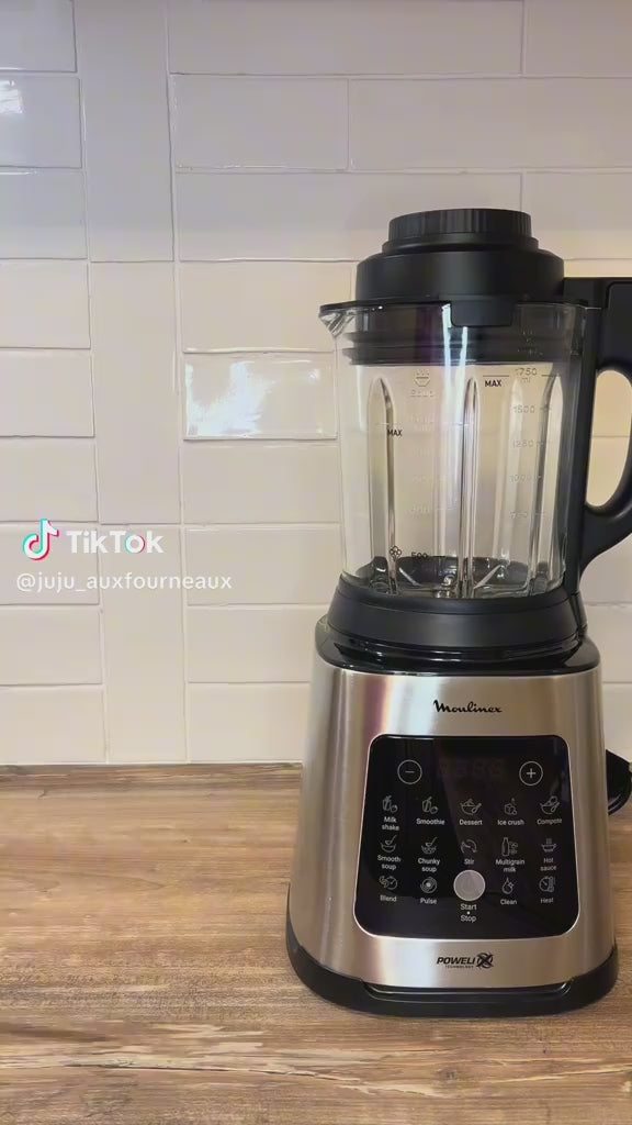 Moulinex PerfectMix Cook LM835D10 – Blender Chauffant 1400W, 10 Programmes, 2L