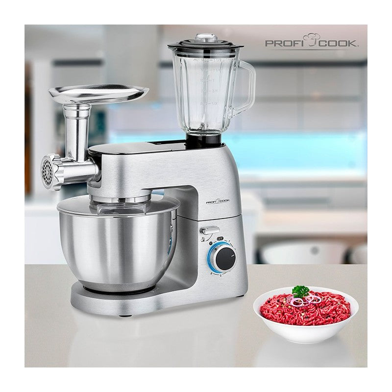 Proficook Robot pétrin Multifonctions 3en1 6,5L 1500W
