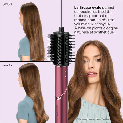 Brosse ovale du Shark FlexStyle — lisse, réduit les frisottis et donne du rebond