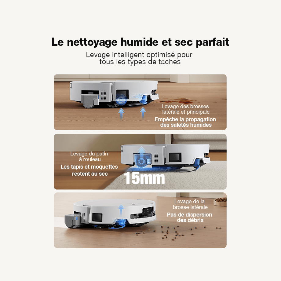 Ecovacs Deebot T90 Pro Omni aspirateur robot laveur blanc 30 000 Pa station Omni Algérie