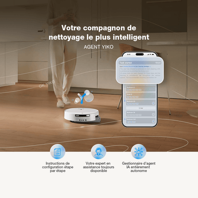 Ecovacs Deebot T90 Pro Omni aspirateur robot laveur blanc 30 000 Pa station Omni Algérie