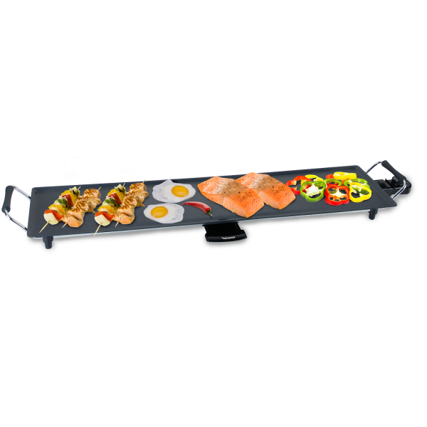 Techwood Teppan Yaki Grill Plancha Jumbo – Cuisinez Facilement pour Toute la Famille