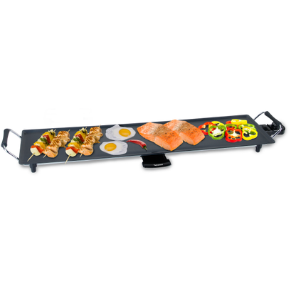 Techwood Teppan Yaki Grill Plancha Jumbo – Cuisinez Facilement pour Toute la Famille