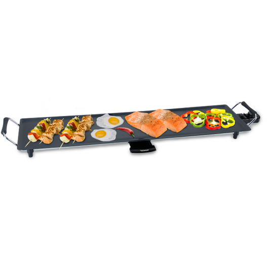 Techwood Teppan Yaki Grill Plancha Jumbo – Cuisinez Facilement pour Toute la Famille