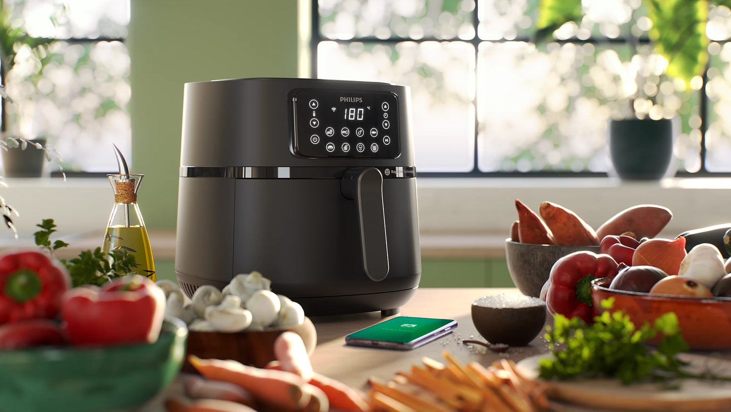 Philips Airfryer Série 5000 XXL Connecté – Friteuse Sans Huile 7,2 L avec 16 Fonctions et Wi-Fi